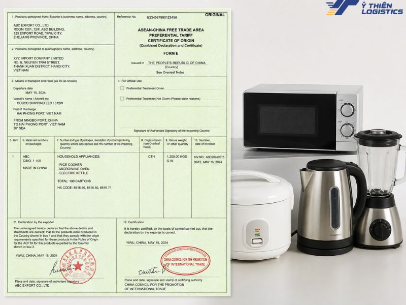 thuế nhập khẩu đồ gia dụng